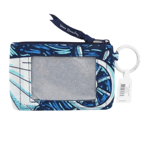 Vera Bradley Factory Style Zip ID Case in Signature Cotton- “Shore Enoug… (NWT) - Picture 3 of 4